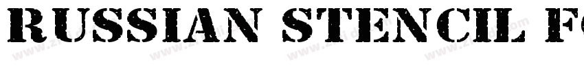 Russian Stencil Font字体转换
